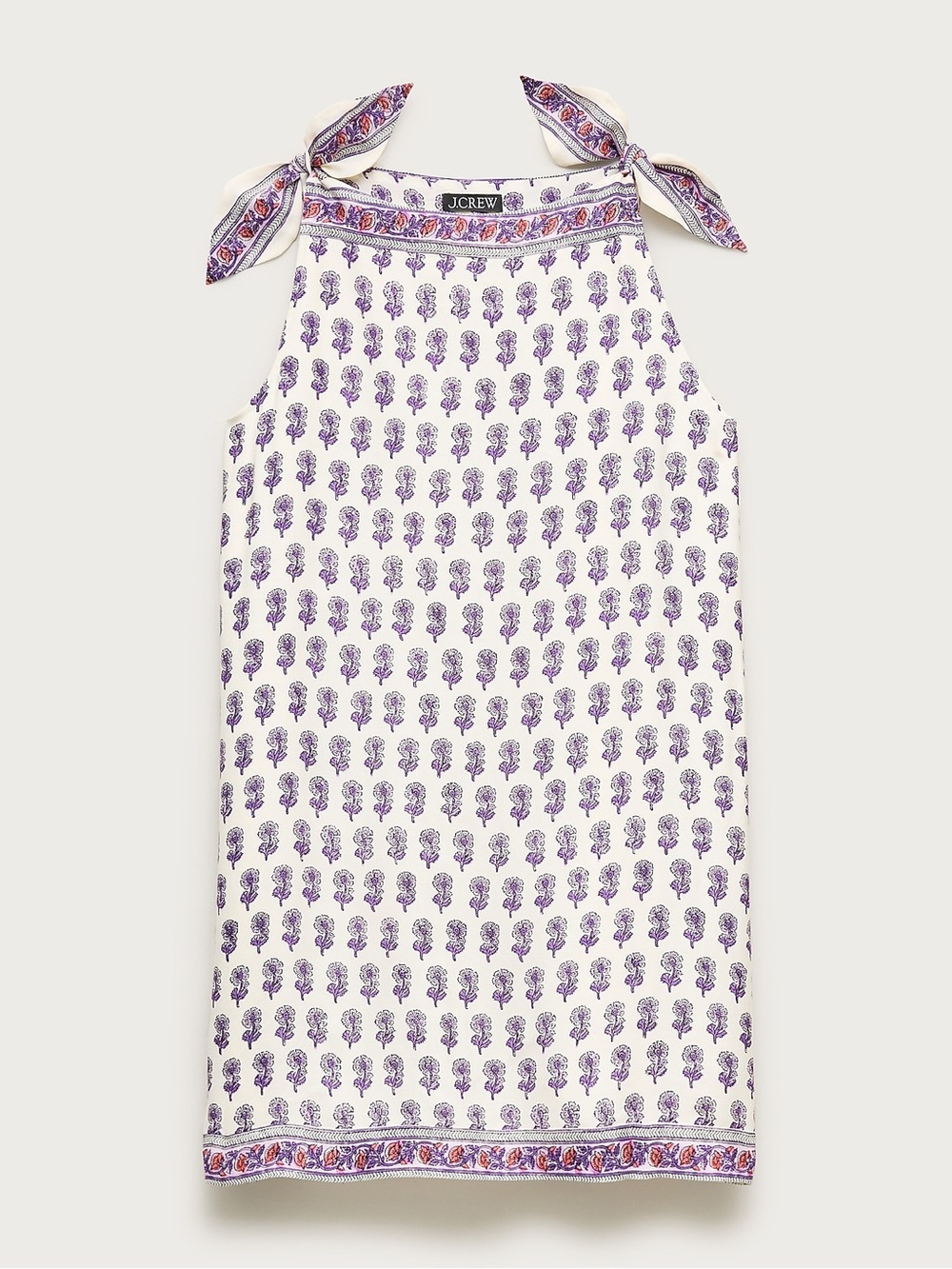 NWT J. Crew Sadie mini dress in lilac block print - size extra small